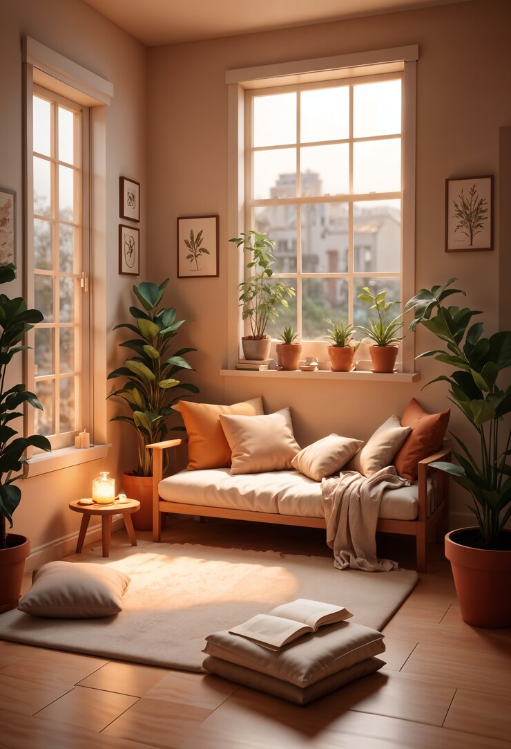 免費 Photo 3d 舒適的閱讀室