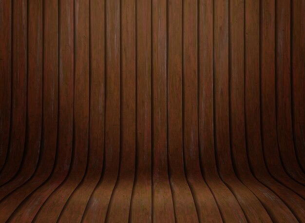 3D curved wooded presentation background