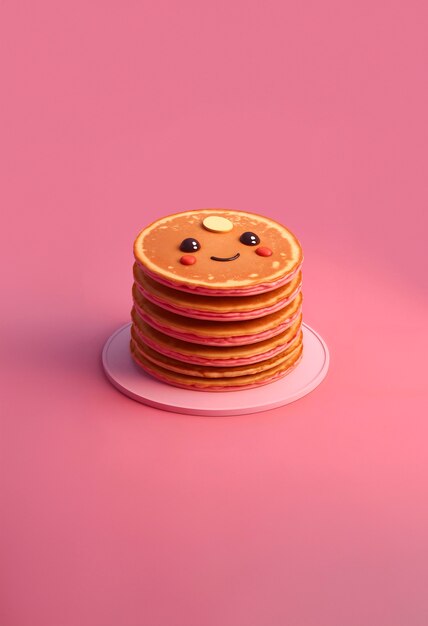 3D パンケーキ 静物