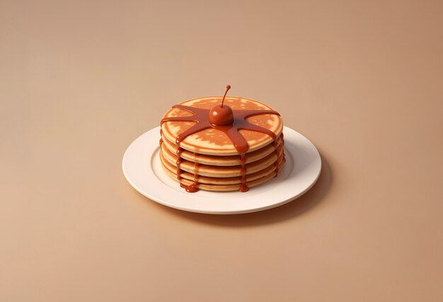 Free photo 3d delicious pancakes still life