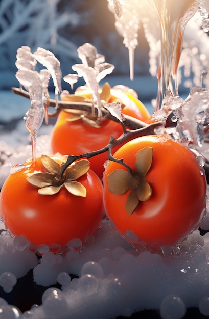 Free photo 3d delicious seasonal fruits