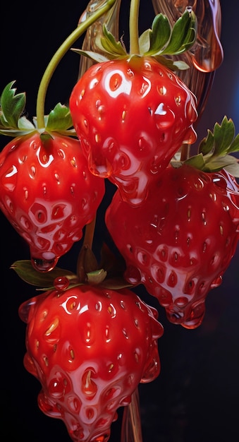 Foto gratuita 3d deliziosi frutti di stagione