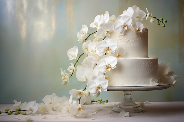 Free photo 3d delicious wedding cake design