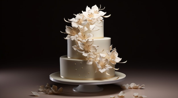 3d delicious weeding cake design