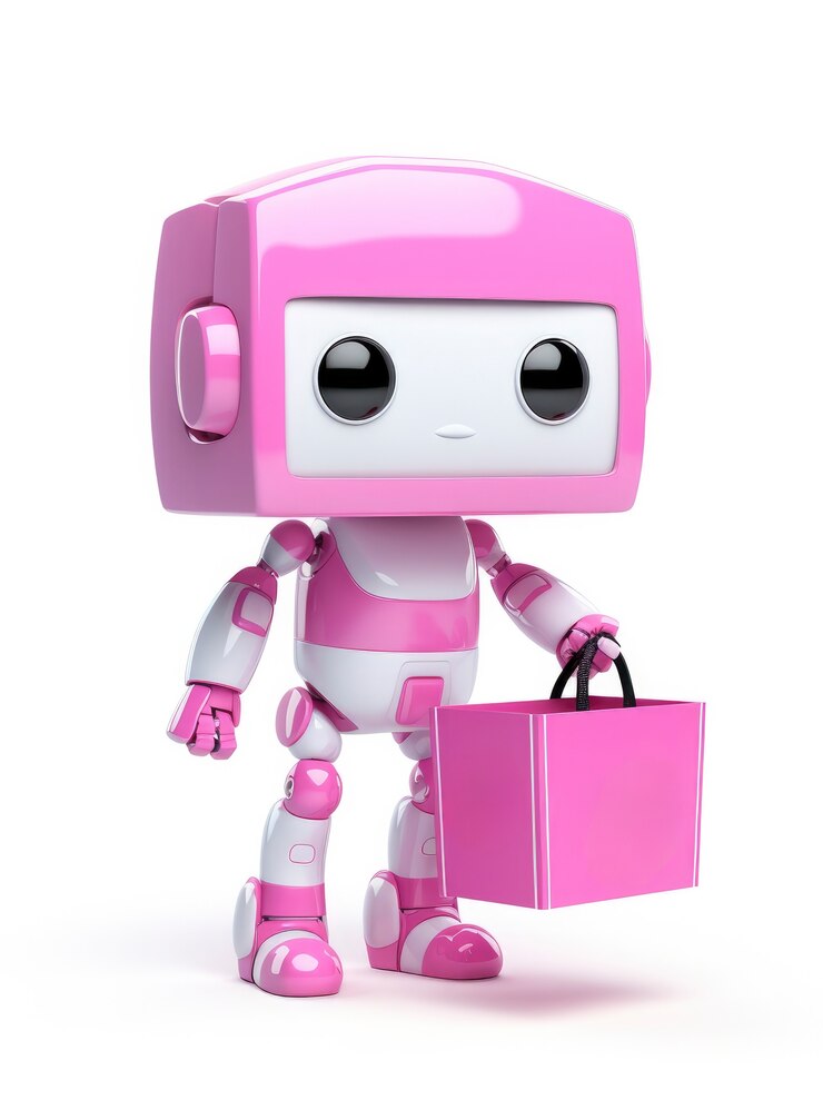 Free Photo 3d delivery robot working
