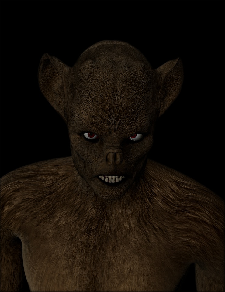 मुफ़्त फोटो 3d demon figure