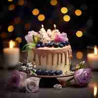 Free photo 3d design for delicious wedding cake