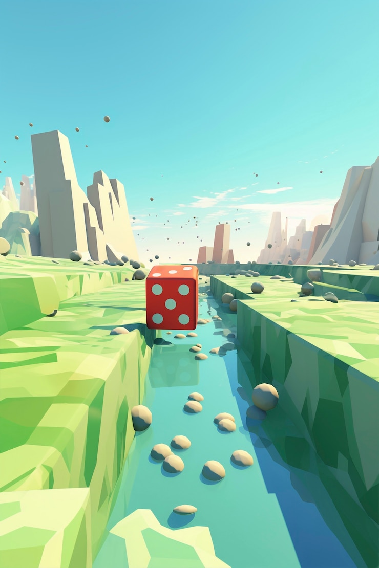 무료 Photo 3d 바에서 주사위
