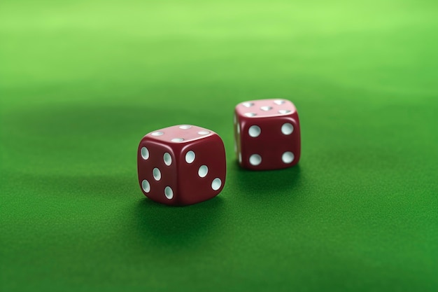 Free photo 3d dice in studio