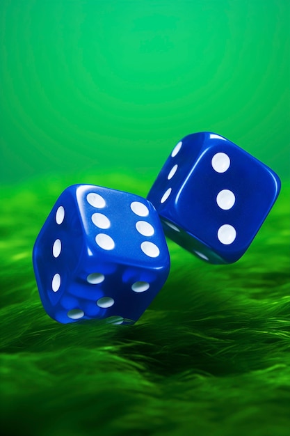 Free photo 3d dice in studio