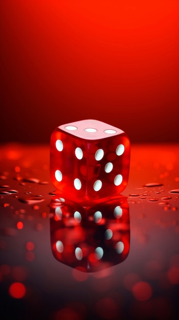 Free photo 3d dice in studio