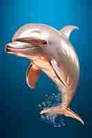 Free photo 3d dolphin in studio