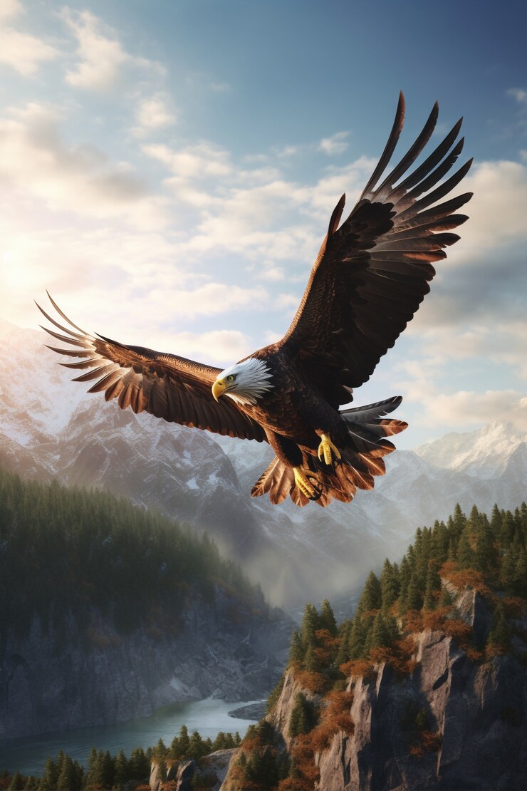 Free Photo 3d eagle rendering