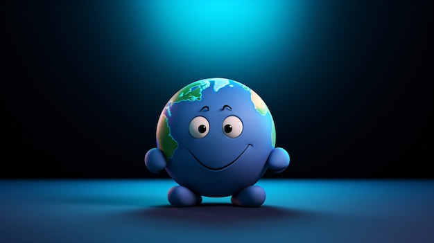 Free photo 3d earth planet shape