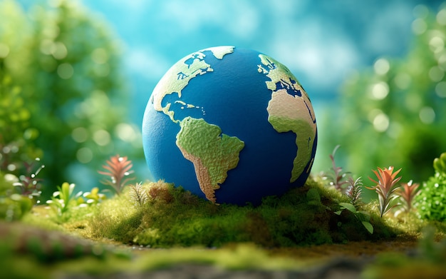 Free photo 3d earth planet shape