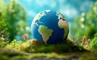 Free photo 3d earth planet shape