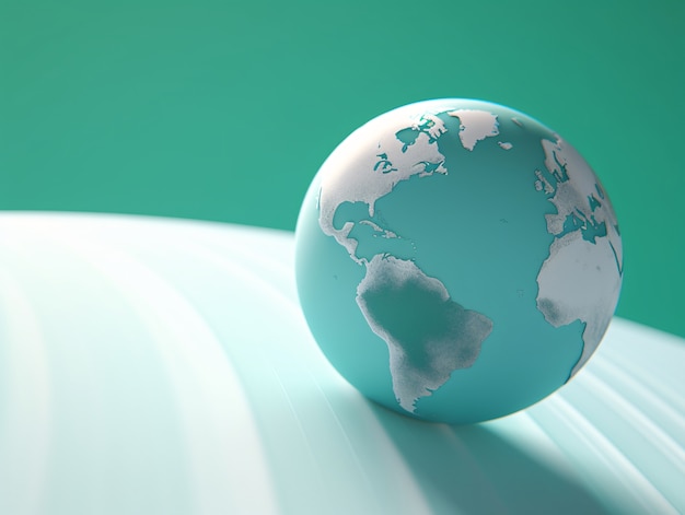 Free photo 3d earth planet shape