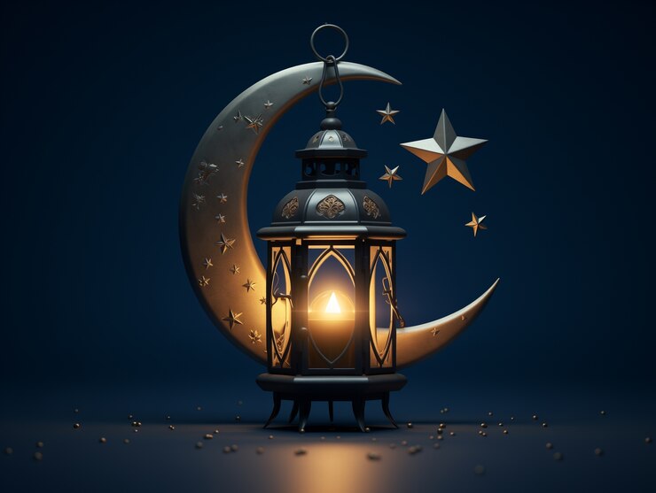 Free Photo 3d elements for islamic ramadan celebration