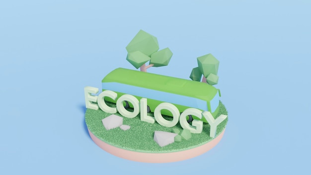 Foto gratuita scena del progetto ambiente 3d