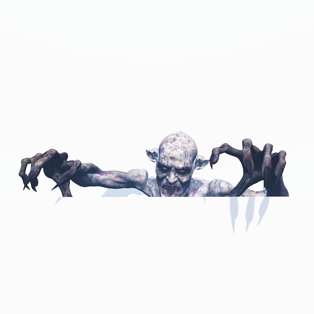 3D evil zombie 