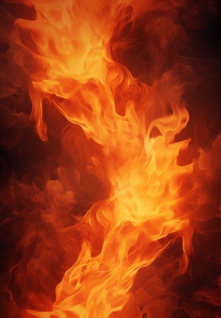 Free photo 3d fire with flames