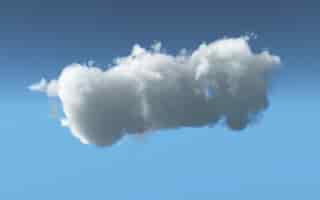 Free photo 3d fluffy cloud