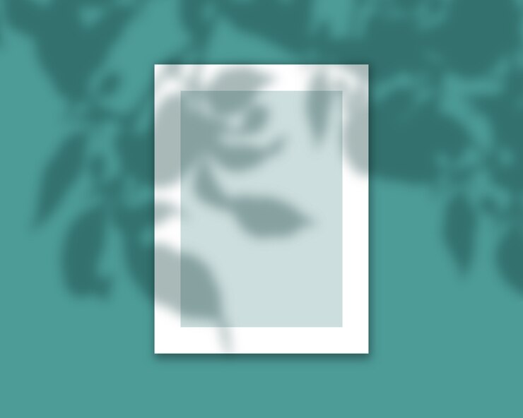무료 Photo 그림자 오버레이가있는 3d 프레임