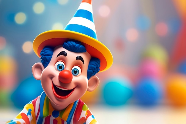 Free photo 3d fun  carnival character