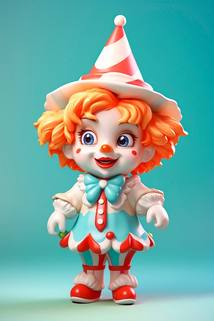 Free photo 3d fun  carnival character