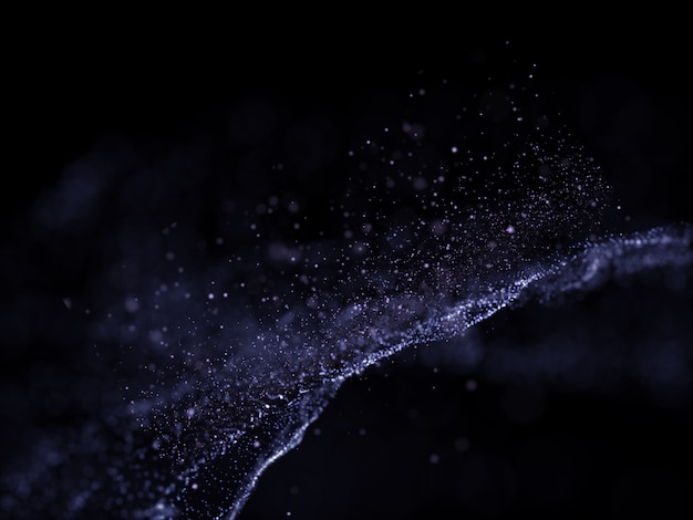 3D futuristic background with particle design