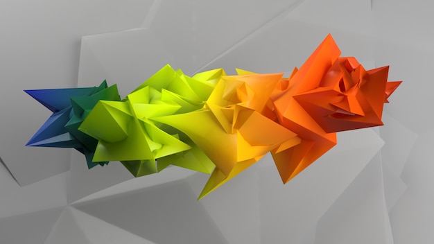 3d geometric abstract background