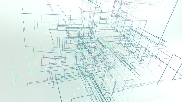 3D幾何学的抽象的な背景