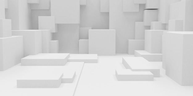 Бесплатное фото 3d геометрические абстрактные кубоидные обои фона