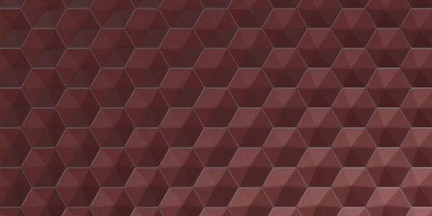 3D Geometric Abstract Hexagonal Wallpaper Background