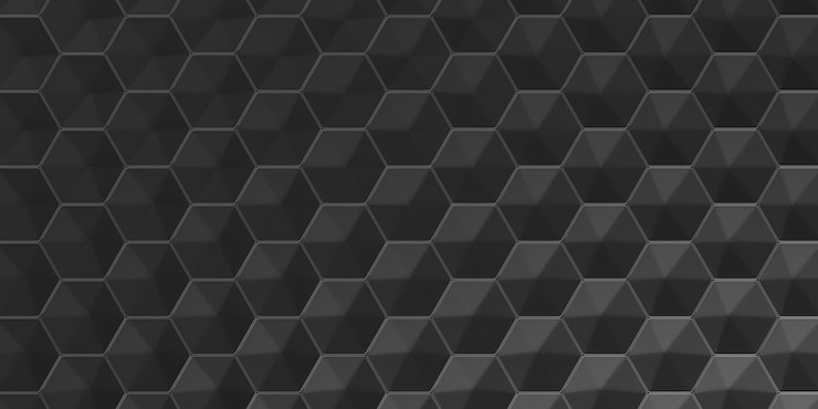 Free Photo 3d geometric abstract hexagonal wallpaper background