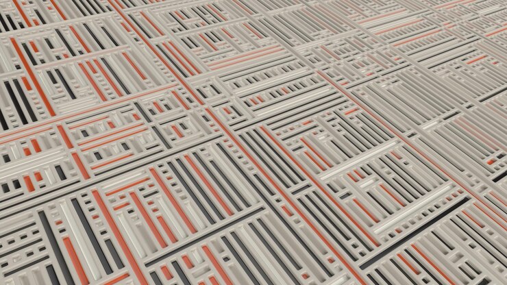 Free Photo 3d geometric abstract twist background