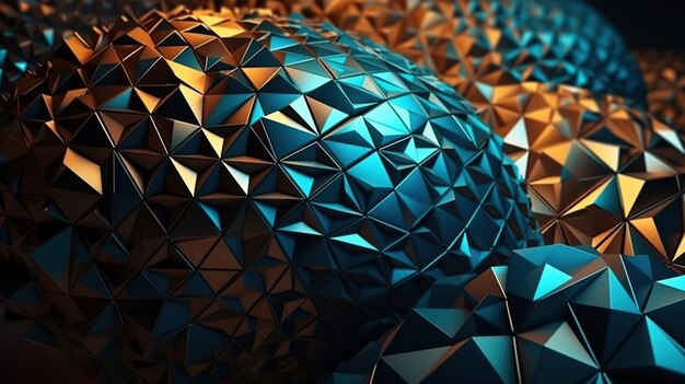 3d Geometric shape as background Ai Generated Image