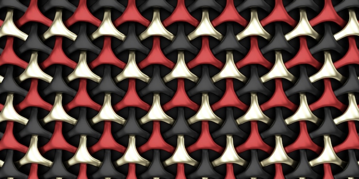 Free Photo 3d geometric weave abstract wallpaper background