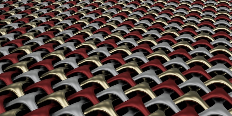 Free Photo 3d geometric weave abstract wallpaper background