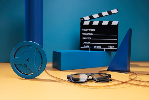 영화용 3D 안경 및 클래퍼 보드