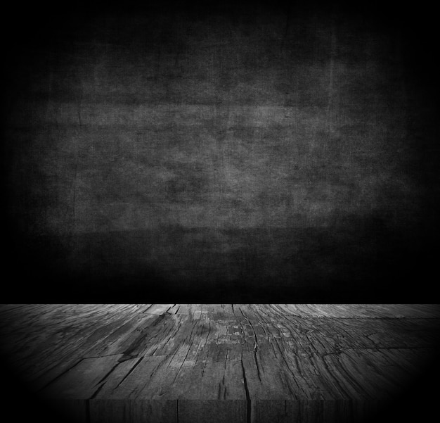 Free photo 3d grunge background with dark wooden table