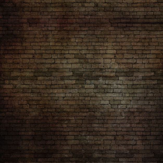 3D grunge brick wall texture