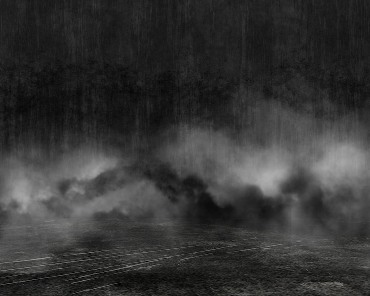 Free Photo 3d grunge style interior with smoke effect