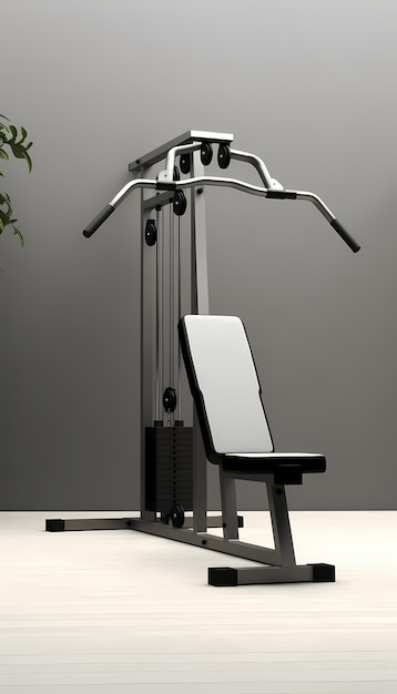 Free photo 3d gym equipment