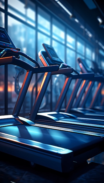 Free photo 3d gym equipment