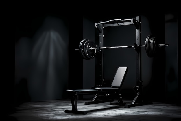 Free photo 3d gym equipment