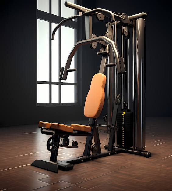 Free photo 3d gym equipment