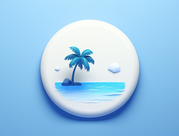 여행 및 휴가를위한 3d 아이콘