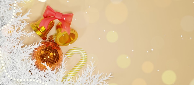 クリスマスの装飾と 3 d イラストの背景