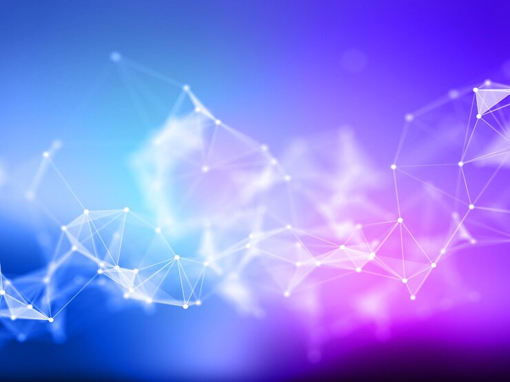 Free Photo 3d low poly plexus design with connecting lines and dots
